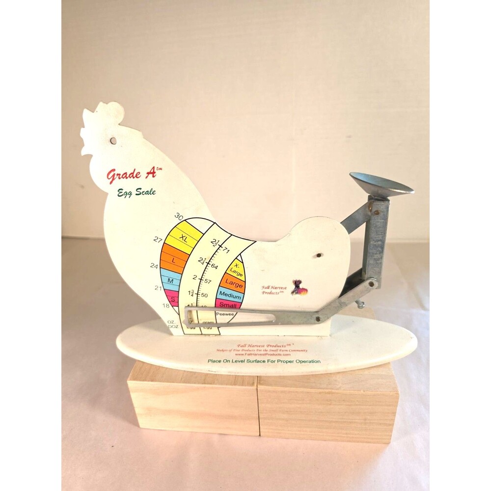 Vintage Incredible Egg Scale by Fall Harvest Products Chicken Egg Scale Metal